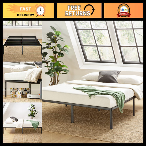 Metal platform bed frame - metal,