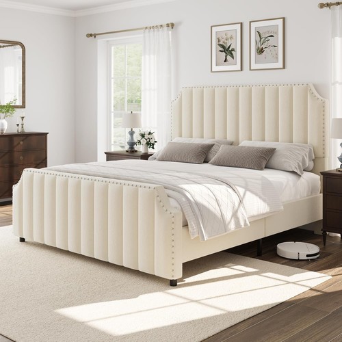 King size platform - size, frame